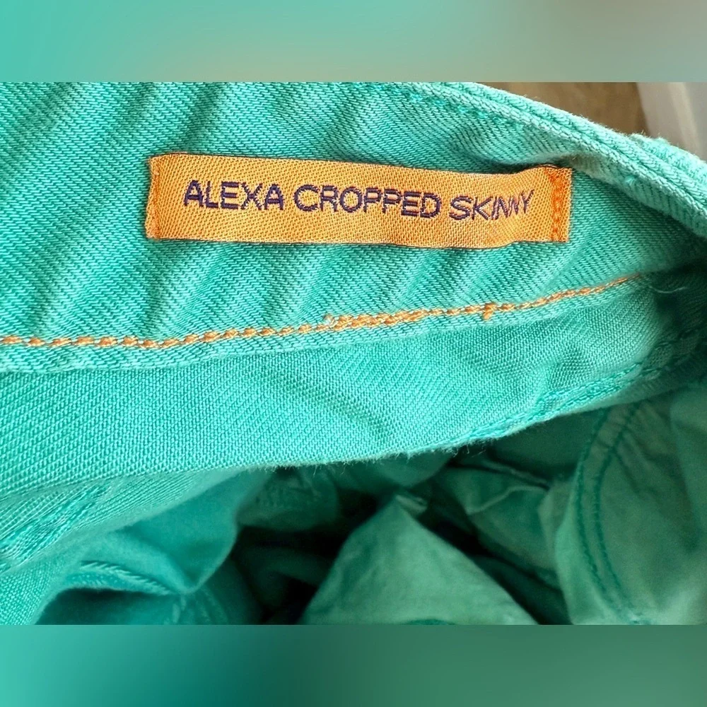 Tory Burch Green Skinny “Alexa Crop” Jeans Dize 30
